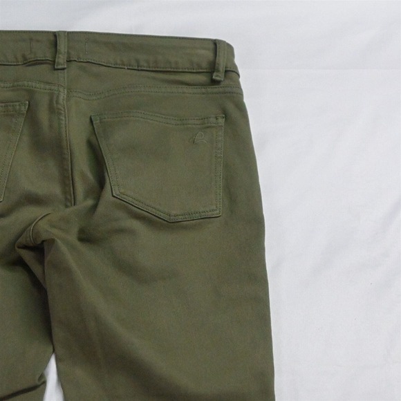 DL1961 26 Margaux Raw Hem Instasculpt Ankle Skinny Green Stretch Denim Jeans - Picture 5 of 7